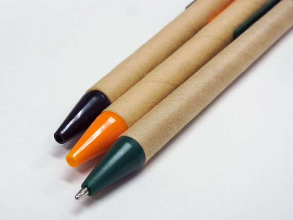 紙製ECOボールペン(オレンジor黒or緑)